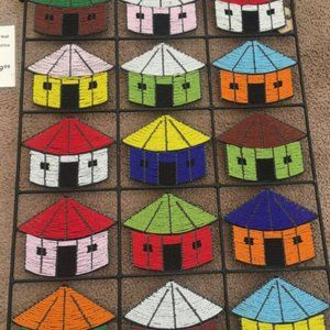 African bead wall decor